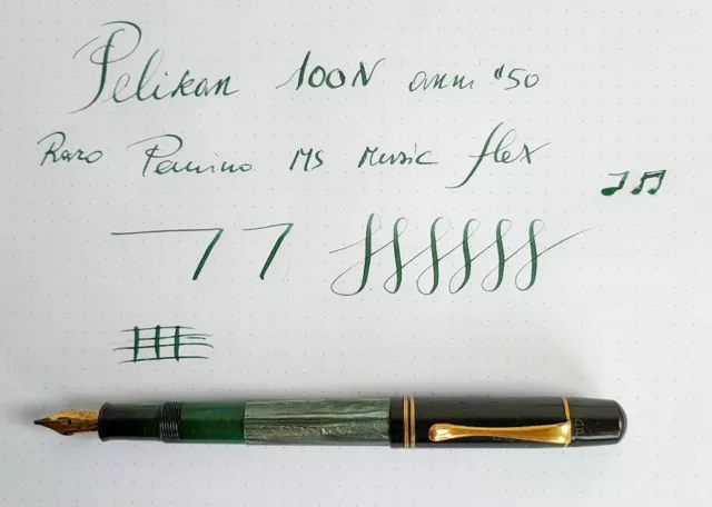 Penna stilografica Pelikan 100n con raro pennino music