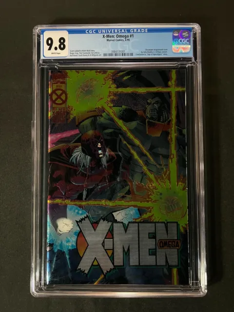 X-Men: Omega #1 CGC 9.8 (1995) - chromium cover
