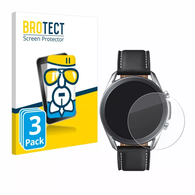 3x Flexible Protection Ecran Verre Film Protecteur pour Samsung Galaxy Watch 3