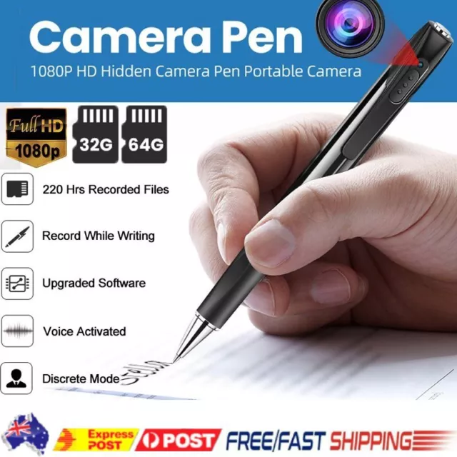 Mini     Camera Pen Full HD 1080P Video Recorder Clip On Portable Cam DVR