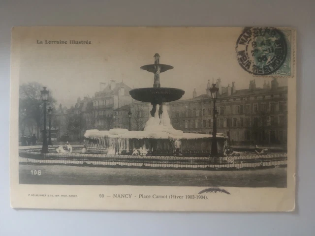 CPA - 54 - NANCY - Place Carnot (Winter 1903-1904)