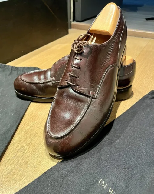 JM WESTON MODEL Golf Brown Leather Rubber Sole Shoes Size 10 D 44 $77. ...