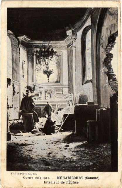 CPA AK Militaire Meharicourt - Intérieur de l'Église (362033)