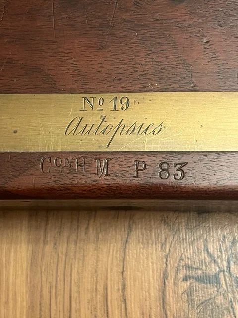 CHARRIÈRE / COLLIN coffret d’autopsies N°19 en bois (1883) hôpital ...
