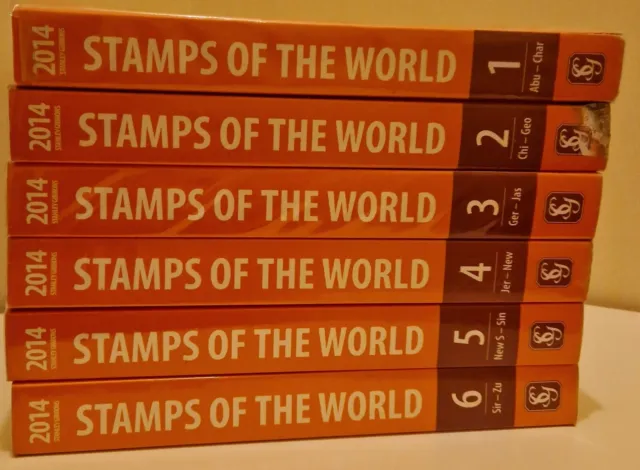 2014 STANLEY GIBBONS STAMPS of the WORLD SIMPLIFIED CATALOGUE FULL SET ALL 6 A-Z