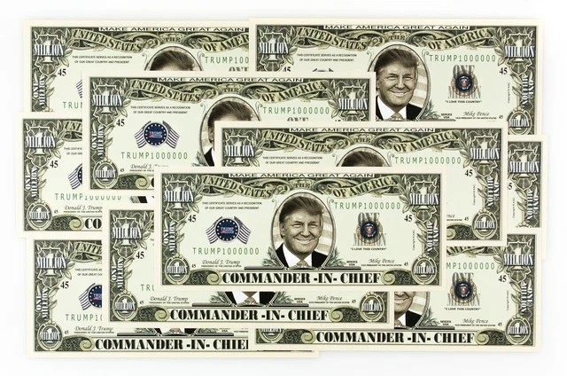 10 DONALD TRUMP Commander-In-Chief Ee.uu. Fantasy Papel Dinero 2016 EUR ...