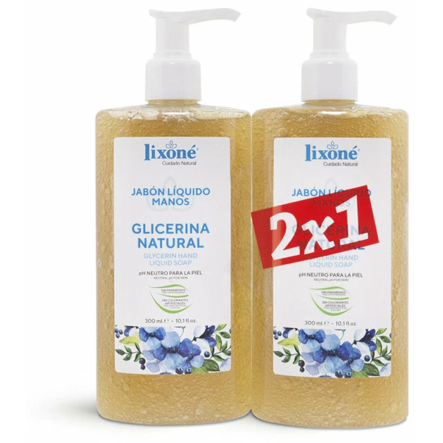 Lixone Natürliche Glycerinseife (2 Stück a 300 ml)