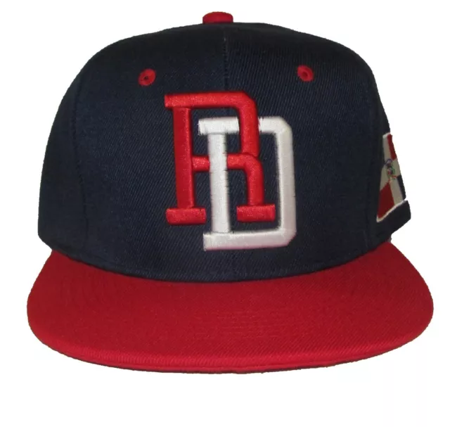 RD 3D FRONT Snapback Dominican Republic Name Side DR Flag Back