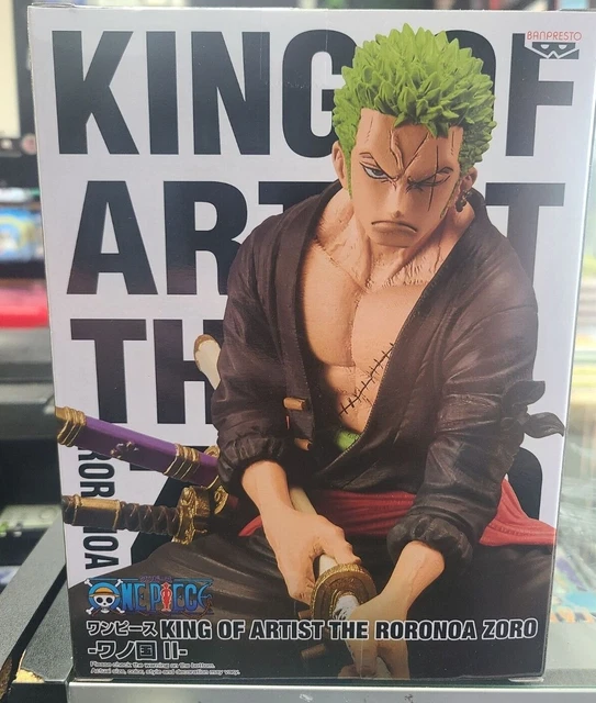 Figurine One Piece Banpresto King Of Artist - Roronoa Zoro Wanokuni - Édition Limitée 18 Cm