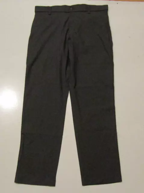 NWT Mens KIRKLAND SIGNATURE Iron Gray Performance Dress Pants W 34 x L 30