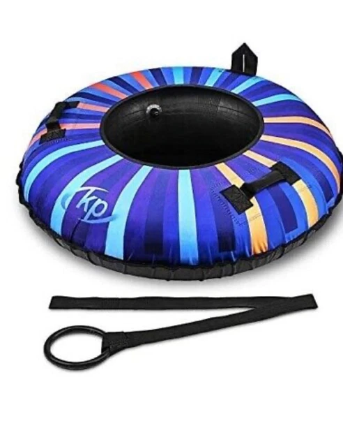 KUPTONE 47 Inch Heavy Duty Snow Tube With Tow Handles and Strap