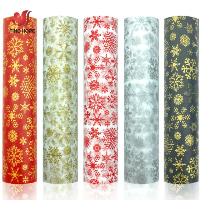 10Pcs Tissue Wrapping Packaging Paper Snowflake Xmas DIY Craft Flower Gift Decor