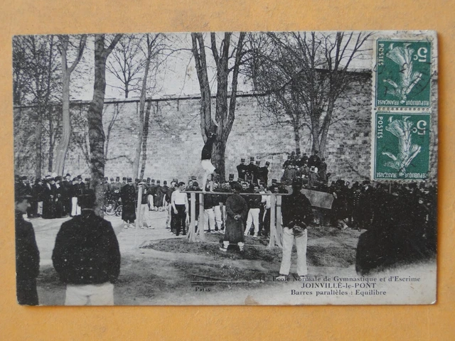 JOINVILLE le PONT - Lot 2 Cpa ANIMEES - Ecole Normale Gymnastique et Escrime