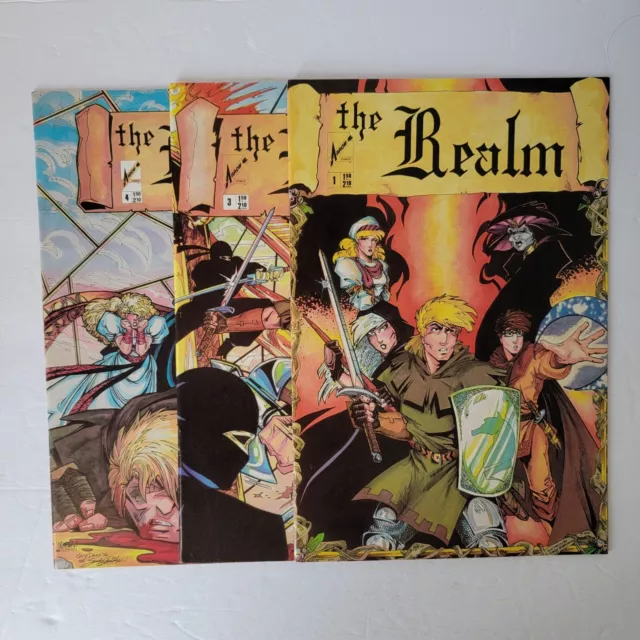 THE REALM 1, 3-4 (Arrow/Weebee, 1986-1988) Guy Davis