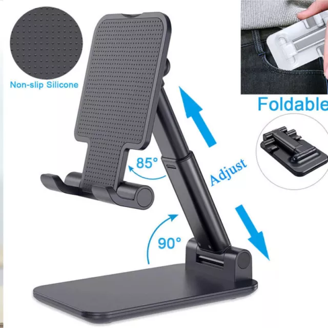 Adjustable Cell Phone Tablet Stand Desktop Holder Desk Mount For iPhone iPad