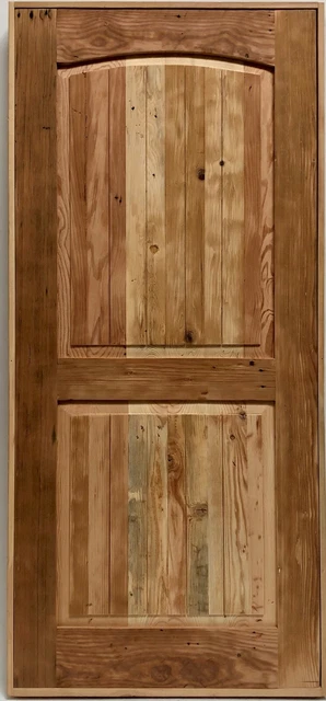2~Rustic reclaimed solid old growth lumber Doug Fir wine room door pre hung