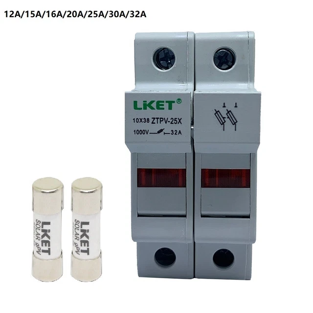 Fusibili 1000V DC 32A Plastica Alto Isolamento Alta Temperatura IEC 60269,6