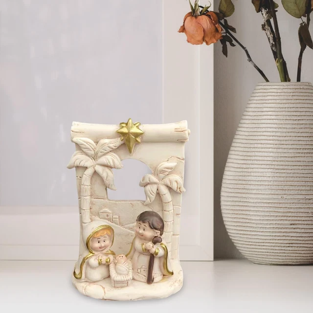 Figurine de la , peinte à la main Naissance de Jésus Artisanat Statue Scène