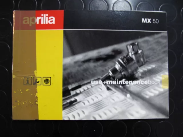Aprilia Mx 50 Mx50 Onwner's Manual Libretto Uso E Manutenzione Handbuch Use