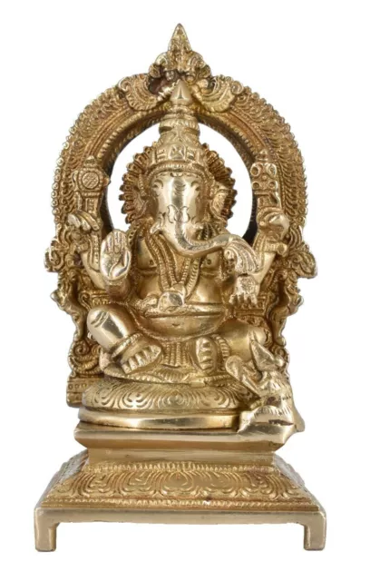 Whitewhale Lord Ganesha Statue Idol Ganpati Bhagwan Brass Statue Home Decor