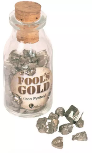 Keycraft Fools Gold In A Bottle- Rm04Fg Gemstone Jewels Crystals Science Mining