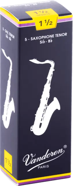 boite 5 anches saxophone Tenor VANDOREN sIb TRADITIONNELLES SR 2215 - force 1,5