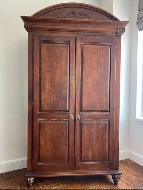 Ethan Allen British Classics Armoire Wardrobe Maple #29-5415 #260 Cinnabar