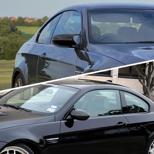 Gloss Black Rearview Side Mirror Cover Caps For BMW E90 E92 E93 LCI UK