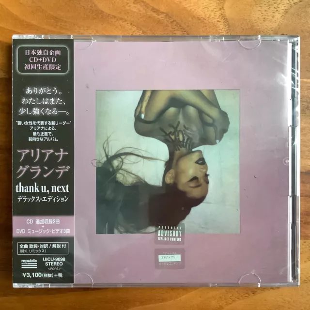 Japan Deluxe Cd+Dvd With 5 Bonustr. Sent From Berlin! Ariana Grande Thank U Next