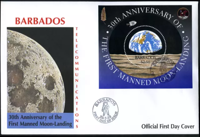 Barbados 1999 "30 Jahre Mondlandung", MiNr Block 37 Joint Issue