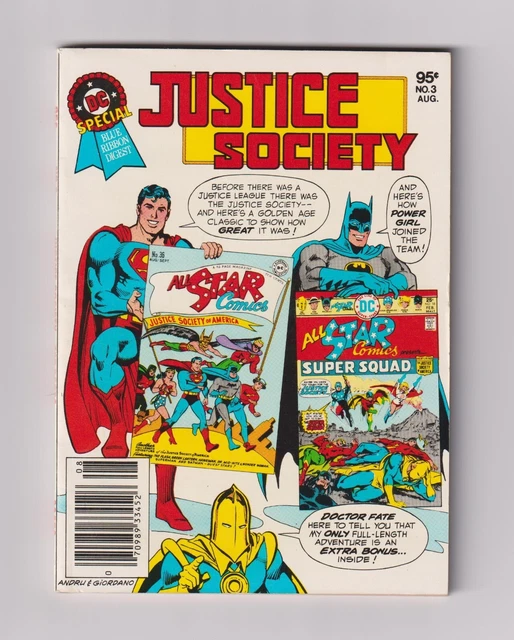 DC Special Blue Ribbon Digest #3 (1980) NM- 9.2 DC Comics Justice Society