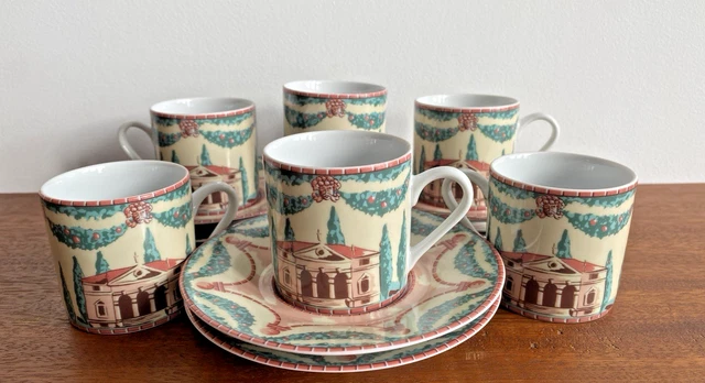 Tasse à Thé Geneviève Lethu – Duo Déjeuner Vicenza 1994 – TBE – Multicouleur