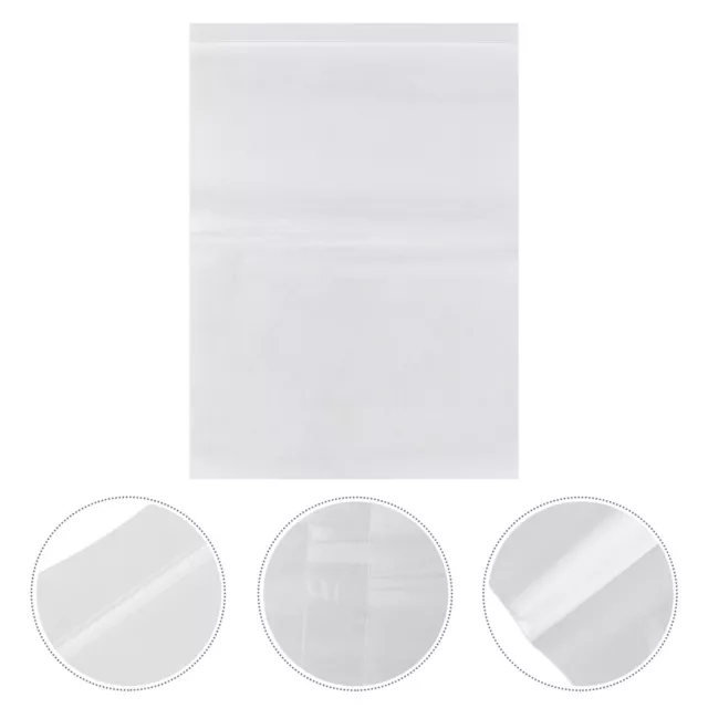 100 Pcs Reclosable Bag Convenient Plastic Pouch Package Bag Nuts