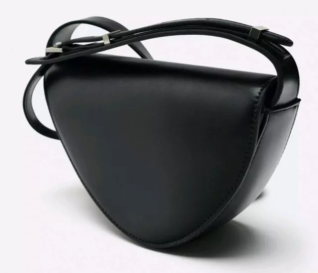 Brand New With Tags Black ZARA Asymmetric Crossbody Bag
