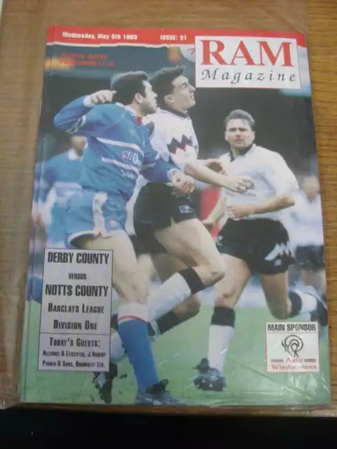 05/05/1993 Derby County v Notts County