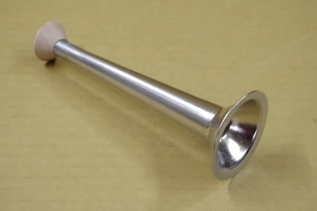 Silbern Metall   Stethoskop Hörrohr Hearing Pipe Hörmaschine Ear Trumpet 16 cm