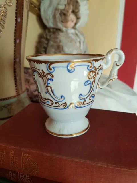 Antique Copeland And Garrett 6884 Small Raised Rococo Style Cup C1840