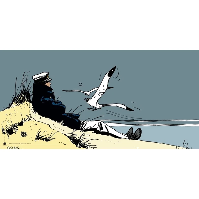 Poster offset Corto Maltese, Marine (100x50cm)