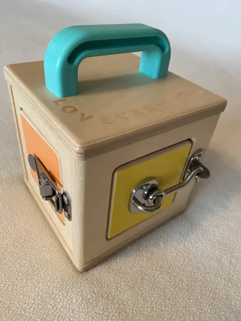LOVEVERY Wooden Lock Box Latches, The Realist Box