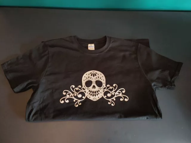 Sugar Skull Mexican Style Unisex fit T-shirt Medium
