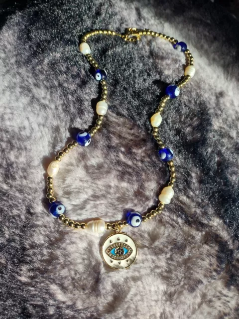 Perlenkette Halskette Mit Echten Süßwasser Perlen