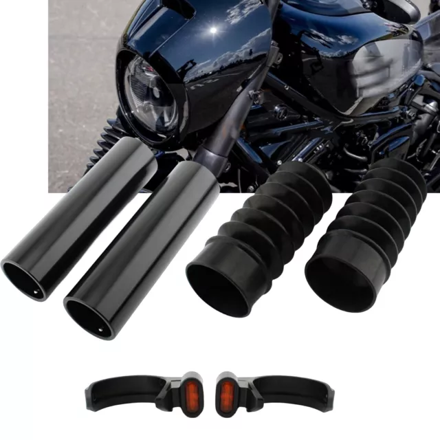 Front Fork Shock Dust Cover W/ Blinker For Harley Nightster RH975 2022-2023 New