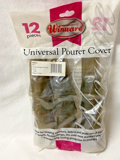 New Liquor Bottle Universal Pour Spout Pourer Cover Cap Pack Of 12 Winware