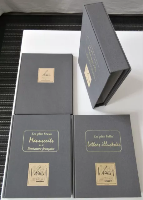 Coffret Luxe Plus Beaux Manuscrits + Lettres Illustrees Litterature Francaise 2