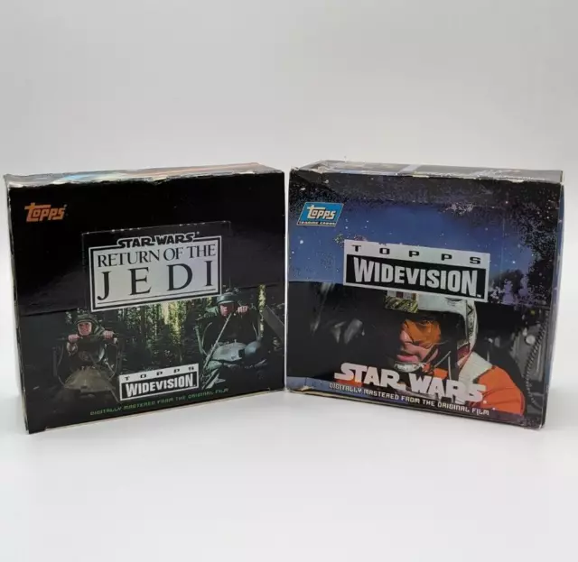 STAR WARS Return of the Jedi BOX Topps Widevision Box Packs leer ca 140 Karten