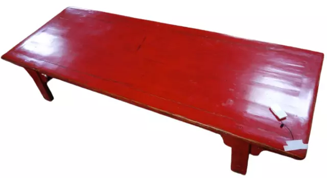 Rare Extra Large Antique Chinese Lacquered Coffee Table