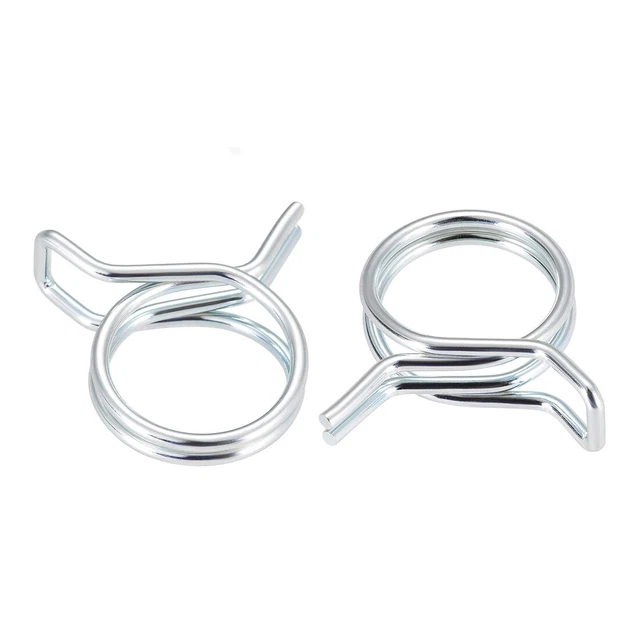 doppio filo 23mm linea carburante Tubo flessibile fermagli molla zinco 20pz