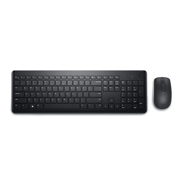 Dell Wireless Keyboard and Mouse - KM3322W, Wireless - 2.4GHz, Optical LED Sen