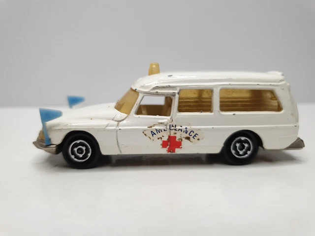Majorette Citroën DS21 Ambulance – Série Or, échelle 1/60, Blister Scellé, Fabrication Française