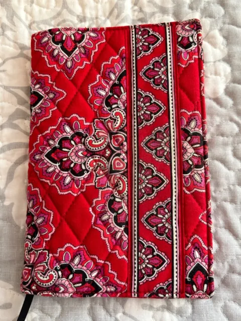 Vera Bradley Red "Frankly Scarlett" Quilted Paperback Book Cover